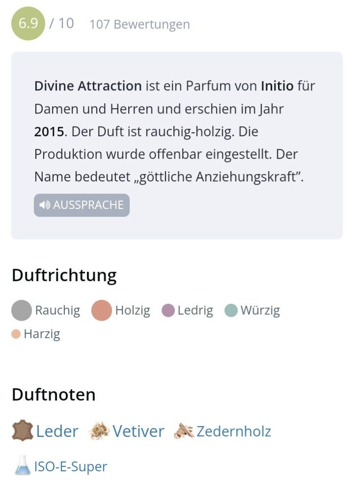 Initio Profumi & Eau de Toilette: 5 ml DIVINE ATTRACTION INITIO ABFÜLLUNG – Nuovo (secondo la descrizione) da St. Gallen venduto da CaliSunshine 3