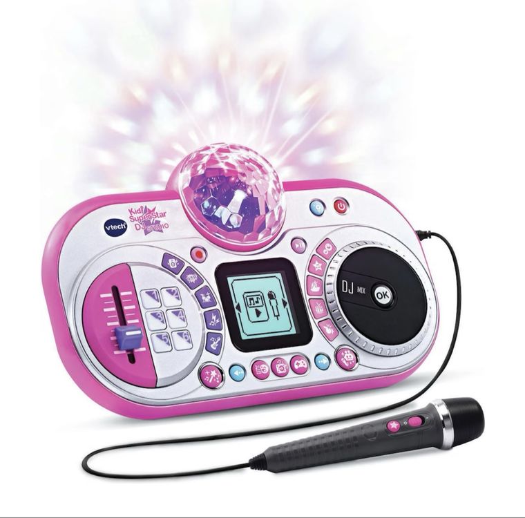 Vtech DJ-Pult Kinder-DJ-Mischpult Mikrofon pink (Neu (gemäss ...