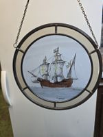 Glasbild rund mit Segelschiff M. Nyffenegger  (T3)