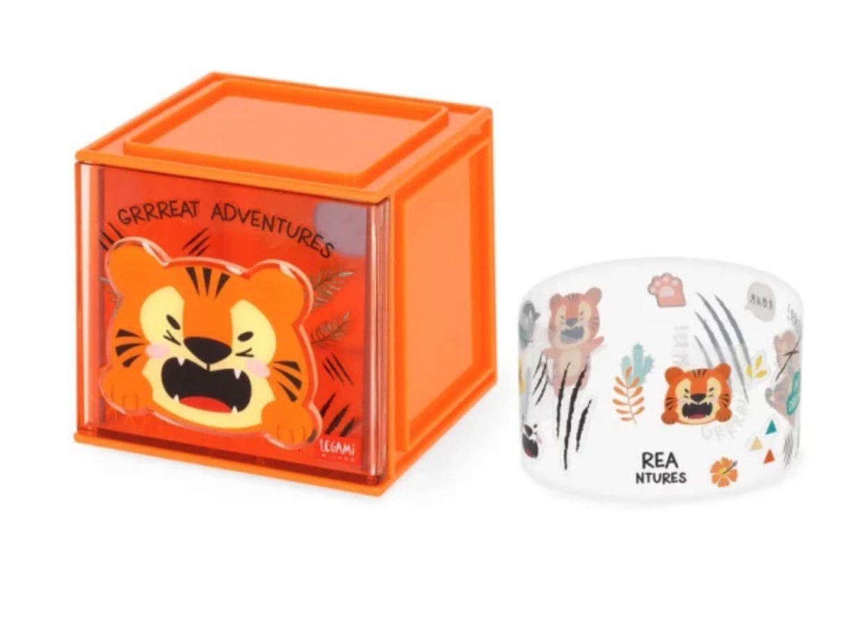 Legami Penna & Evidenziatori: NEW LEGAMI - BOÎTE EMPILABLE DE BUREAU - TIGRE – Nuovo e nell'imballaggio originale da Châtelaine venduto da suisseshopping 1