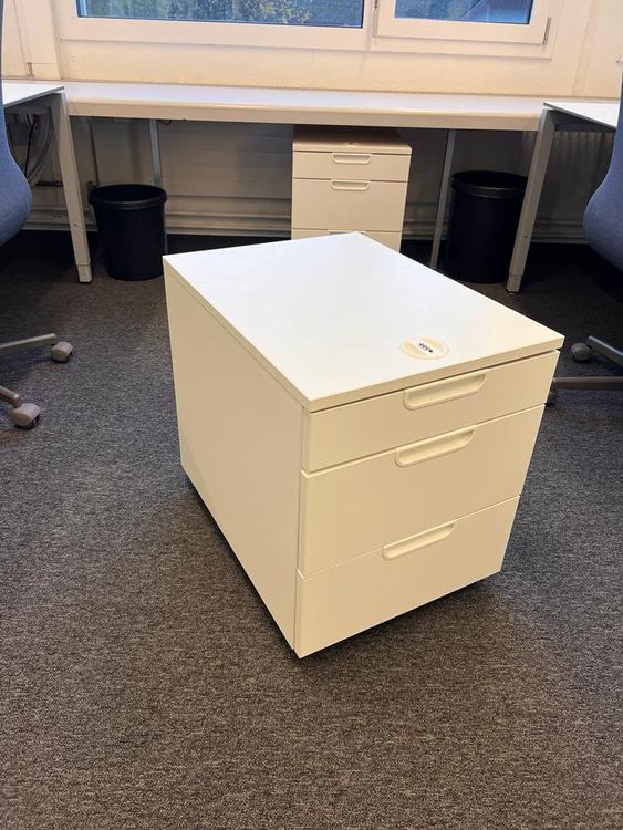 8 x IKEA GALANT Rollcontainer weiss kaum gebraucht mit Code (Gebraucht ...