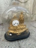 Antike Tischuhr Soldatenfigur mit Glocke