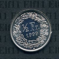 CHF___0.50 1999 stgl * nigelnagelneu! 50 Rappen