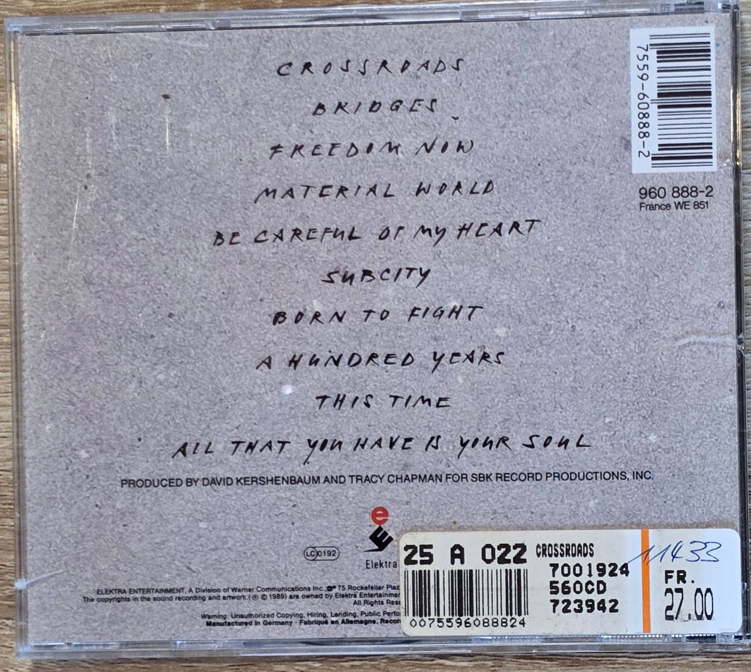CD: Tracy Chapman Crossroads – Usato da Rohrbach venduto da lod_m58r 1