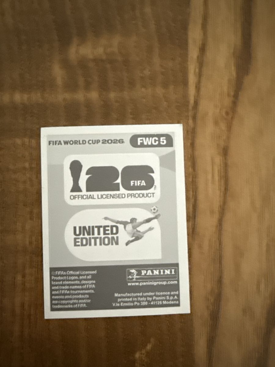 Panini Carte collezionabili: FIFA World Cup 2026 Sticker FWC 5 – Usato da Frenkendorf venduto da emi_jg7b 1
