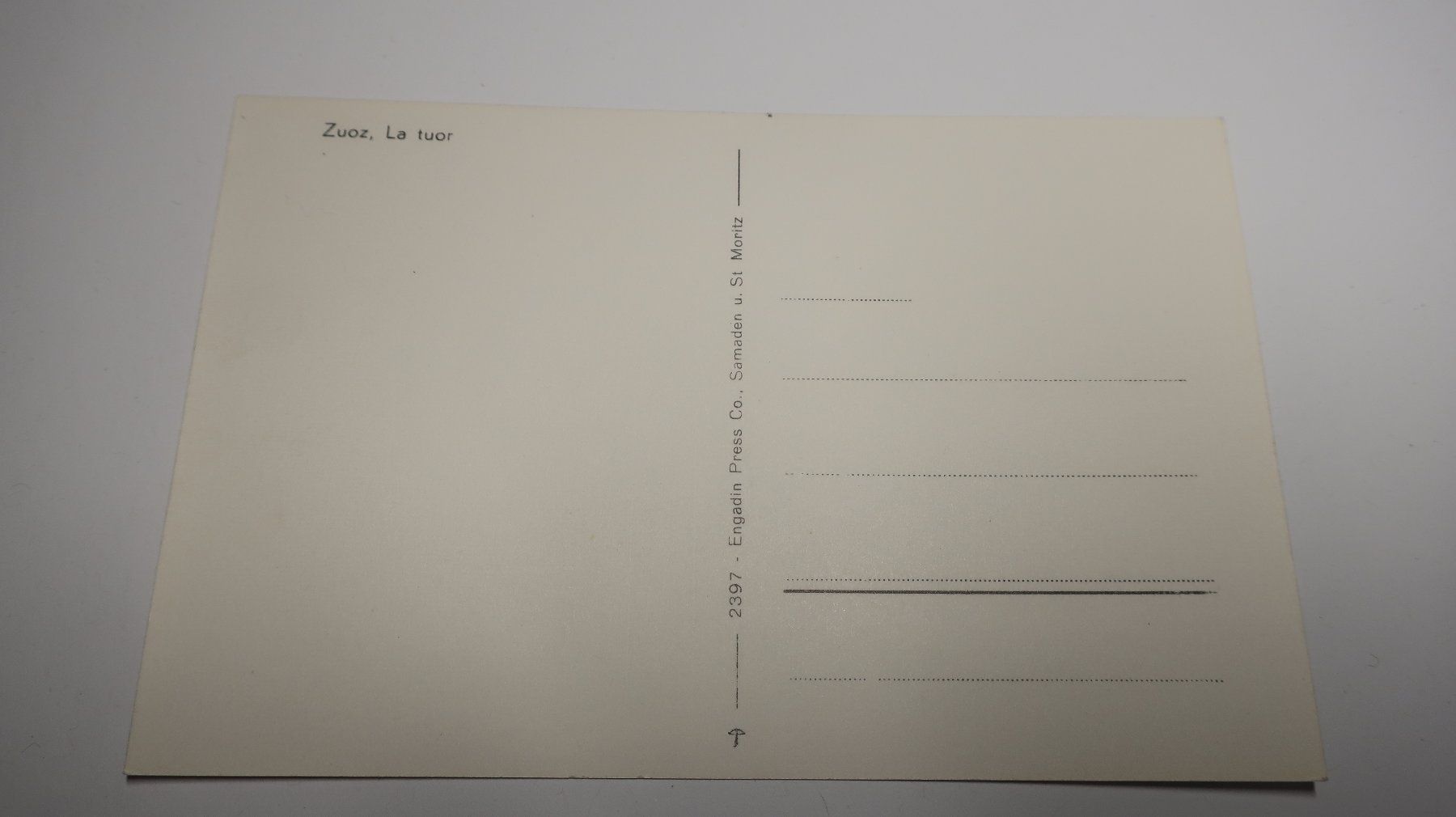 Cartoline postali: Zuoz La Tuor – Usato da Cormoret venduto da Pascalll2001 2