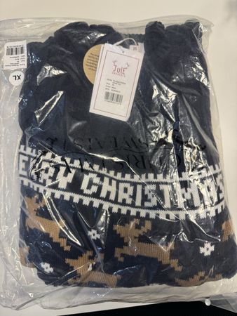 Pull Jule Sweaters Noël homme bleu taille XL neuf