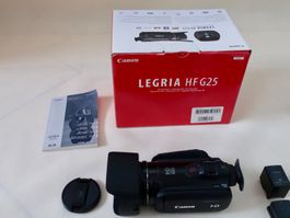 Videokamera Canon Legria HF G25 gebraucht mit viel Zubehör