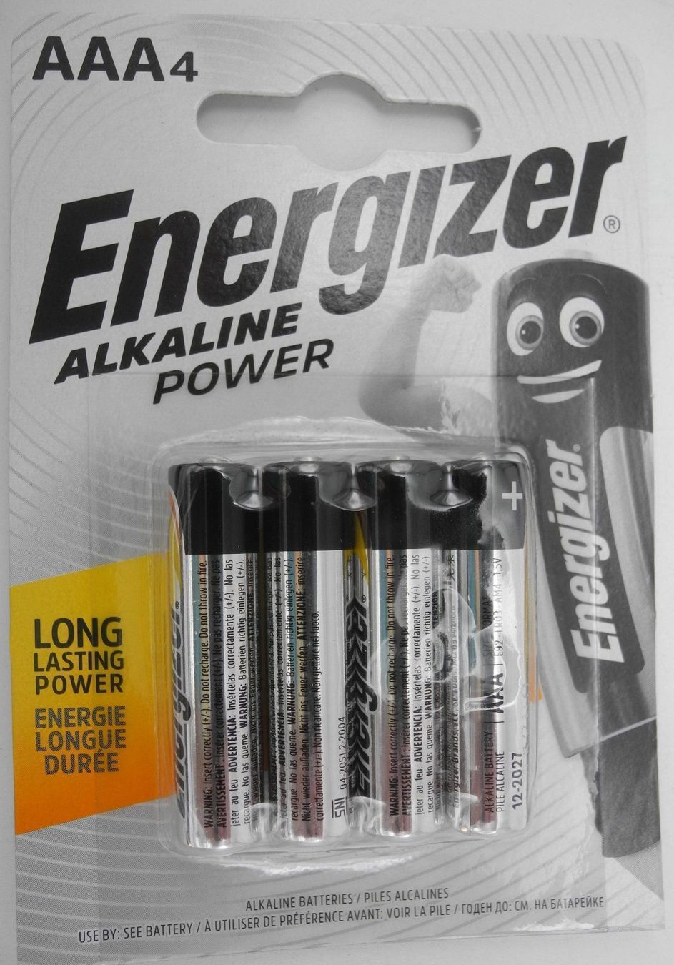 Energizer Akkus & Batterien: Energizer Alkaline Power AAA, LR03, Ablaufdatum: 12.2028 – Neu und originalverpackt aus Kottwil von Crazyrolf