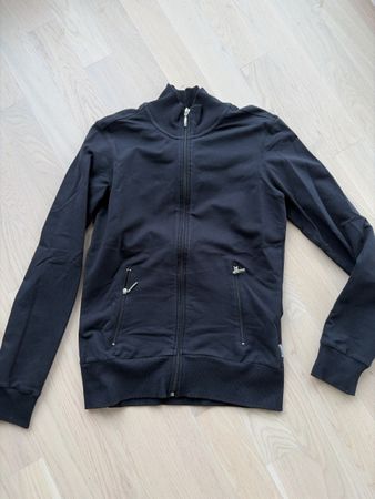 Schwarzer Baumwollpulli S