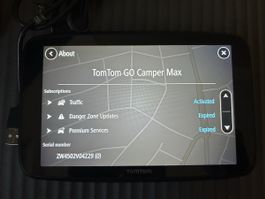 TomTom GO Camper Max GPS device
