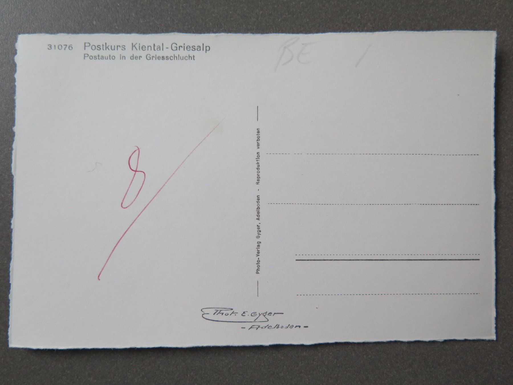 Cartes postales: KIENTAL-GRIESALP -  SAURER-POSTAUTO – D'occasion à Wittenbach par lipasal 2