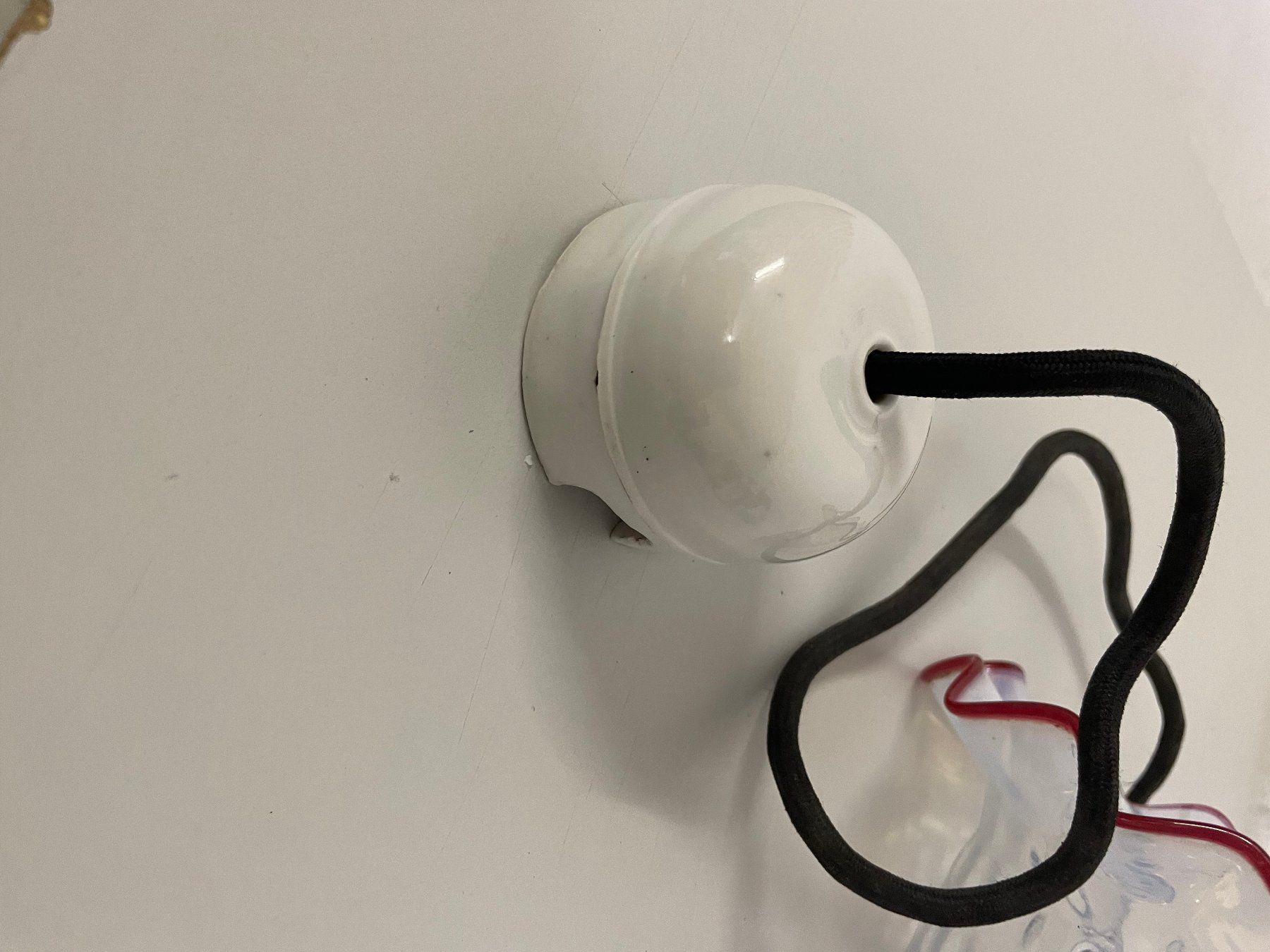 Lampade: lampe ancienne suspendue (tulipe) – Usato da La Croix (Lutry) venduto da netrajet 3