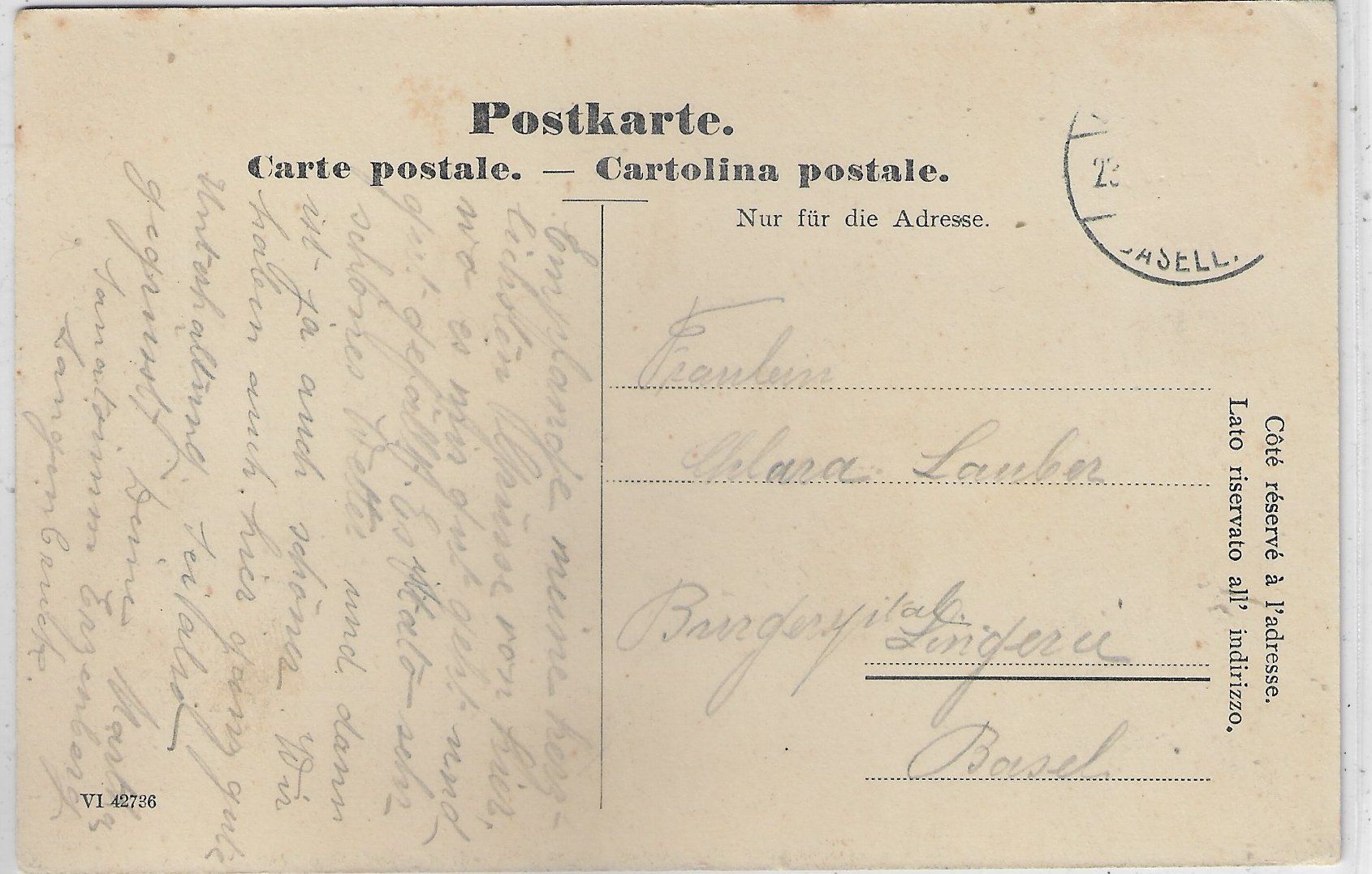 Cartoline postali: Langenbruck - Generalansicht – Usato da Ettingen venduto da Kartenplanet 1