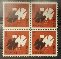 MA230) 1948.B, Vignette IMABA im 4-Block postfrisch Kt. 80.-