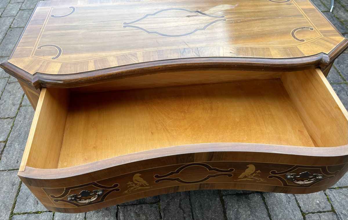 Cassettiere: Antike Kommode mit Intarsien, restaurationsbedürftig! – Usato da Sissach venduto da Raudy72 4