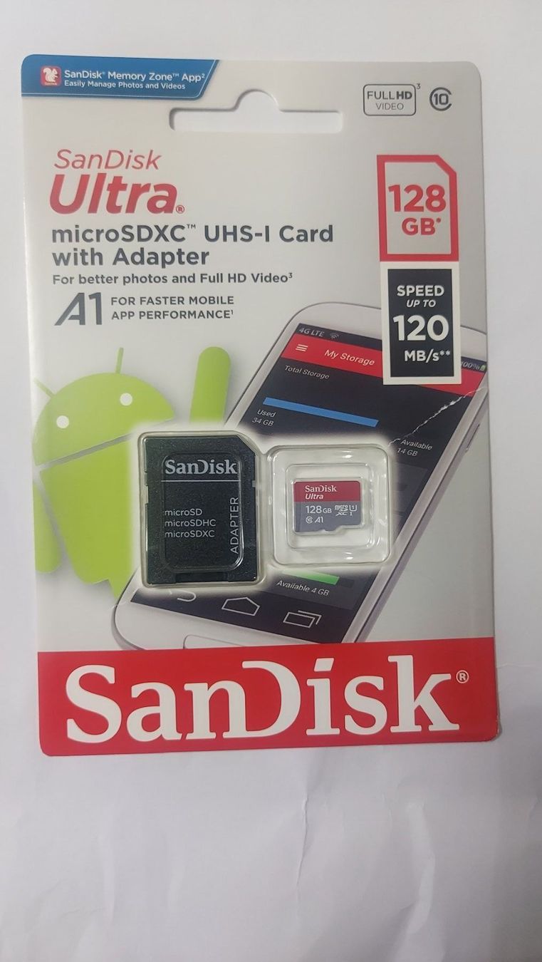 Sandisk Schede di memoria: Original SanDisk Micro SD Karte 128 GB – Nuovo e nell'imballaggio originale da Mels venduto da ricoshop