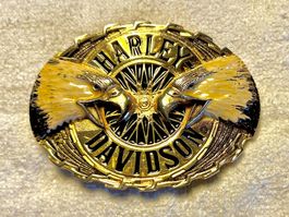 Harley Davidson Gurtschnalle Buckle HOG Motorcycles Vintage