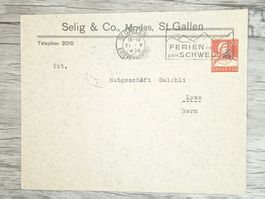 TR20 Enveloppe + Timbre Suisse 1930