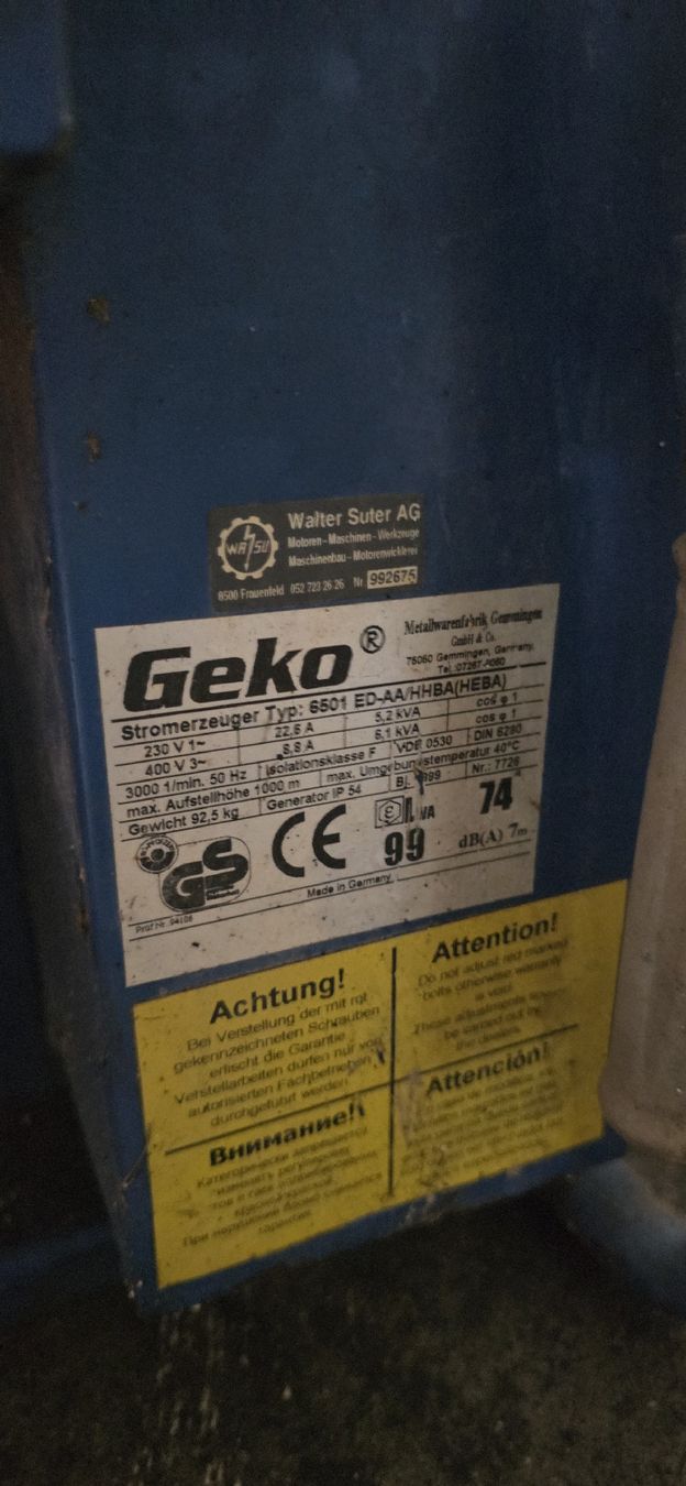 Stromgeneratoren: Notstromgruppe – Gebraucht aus Lommis von FastFurious 3