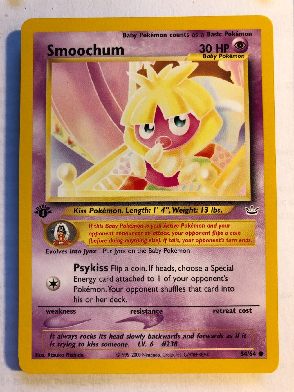 Cartes à collectionner: Smoochum 1st Neo Revelation - MINT - ab 1.- – D'occasion à Giubiasco par dan_pr8b