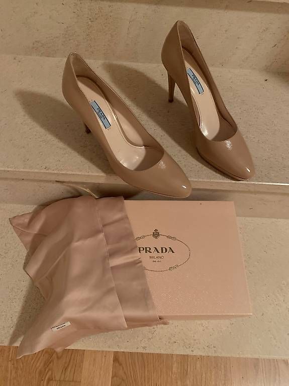 Damenschuhe: Prada stiletto cuir beige  – Neu und originalverpackt aus Versoix von vir_2r6l