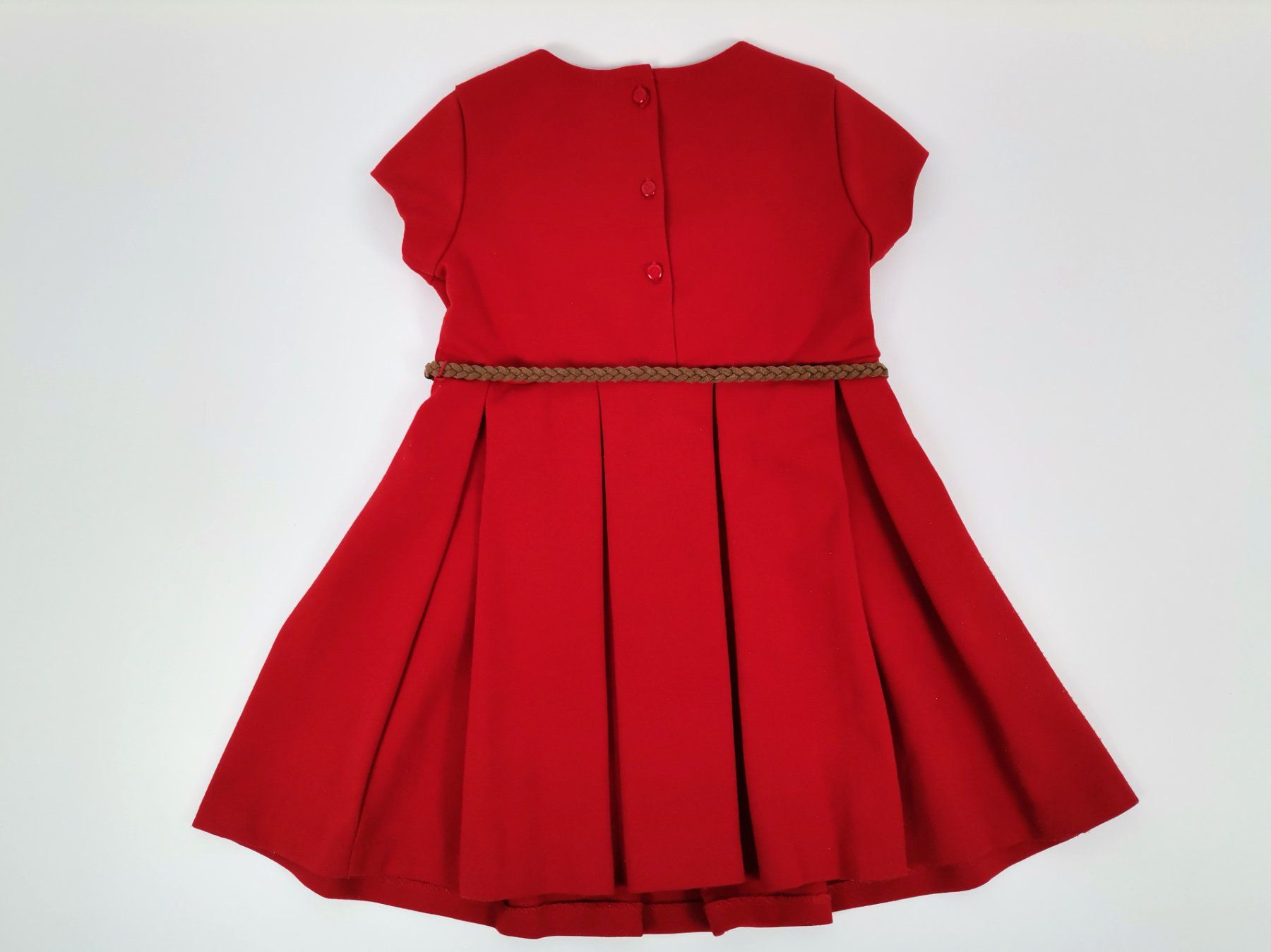 Ralph Lauren Kleider & Röcke: RALPH LAUREN Mädchen Kleid Rot mit Gürtel – Gebraucht aus Schaffhausen von Restwert_SH 1