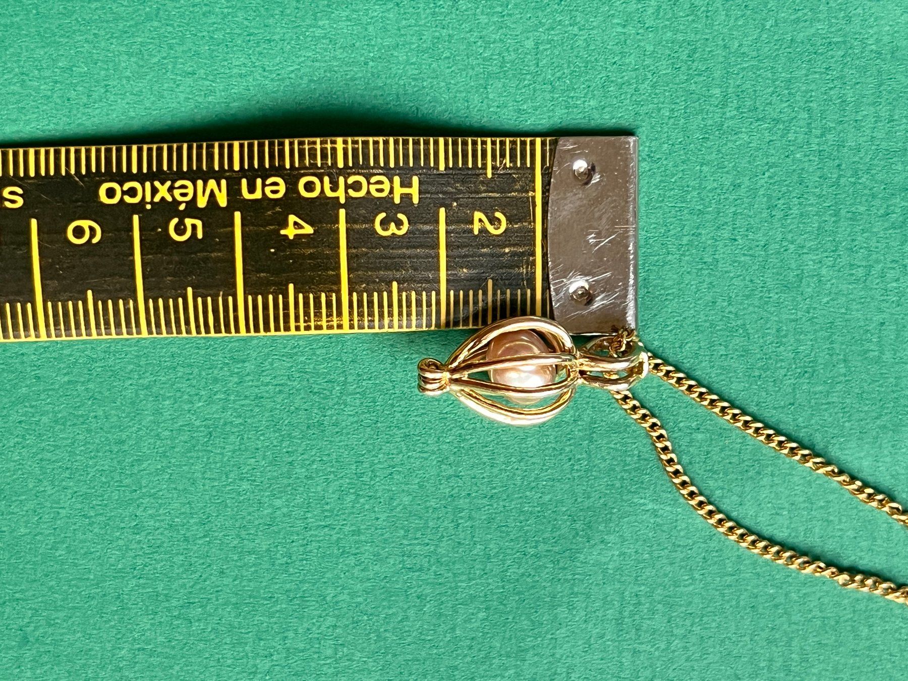Ketten: Goldkette mit Perlenanhänger, Vintage, elegant – Gebraucht aus Laufen von Futuremarket 6