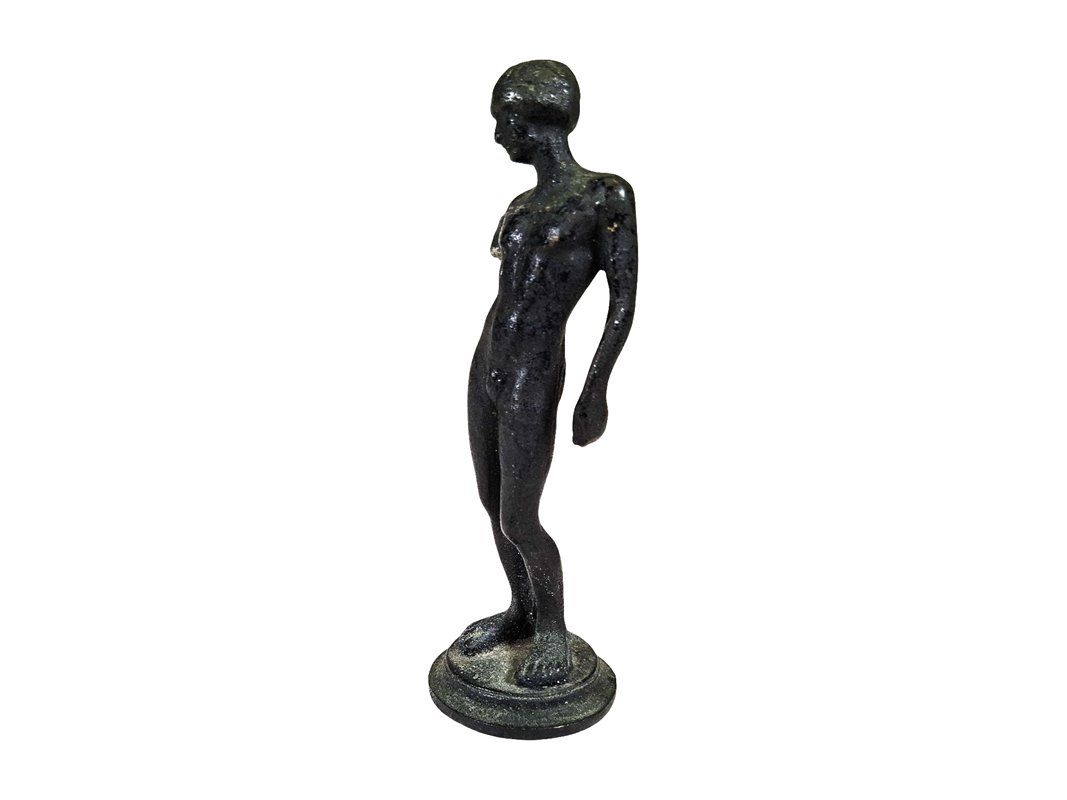 Sculture & Statue: Bronze Statuette, nackter Mann, auf Sockel – Usato da Wil SG venduto da Restwert_Wil 2