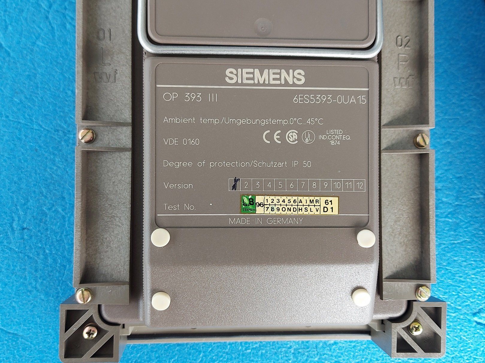 Siemens Elektronikbauteile: Siemens Simatic OP 393 - III Operator Panel 6ES5393-OUA15 – Gebraucht aus Schafisheim von Kef1 3