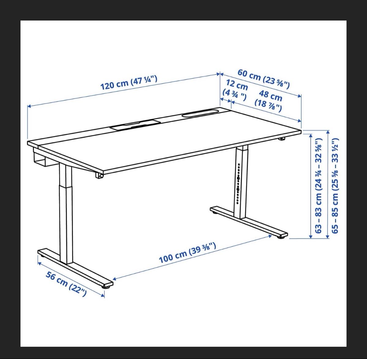 Schreibtische: Schreibtisch IKEA schwarz – Gebraucht aus Zürich von miy_l9tw 1