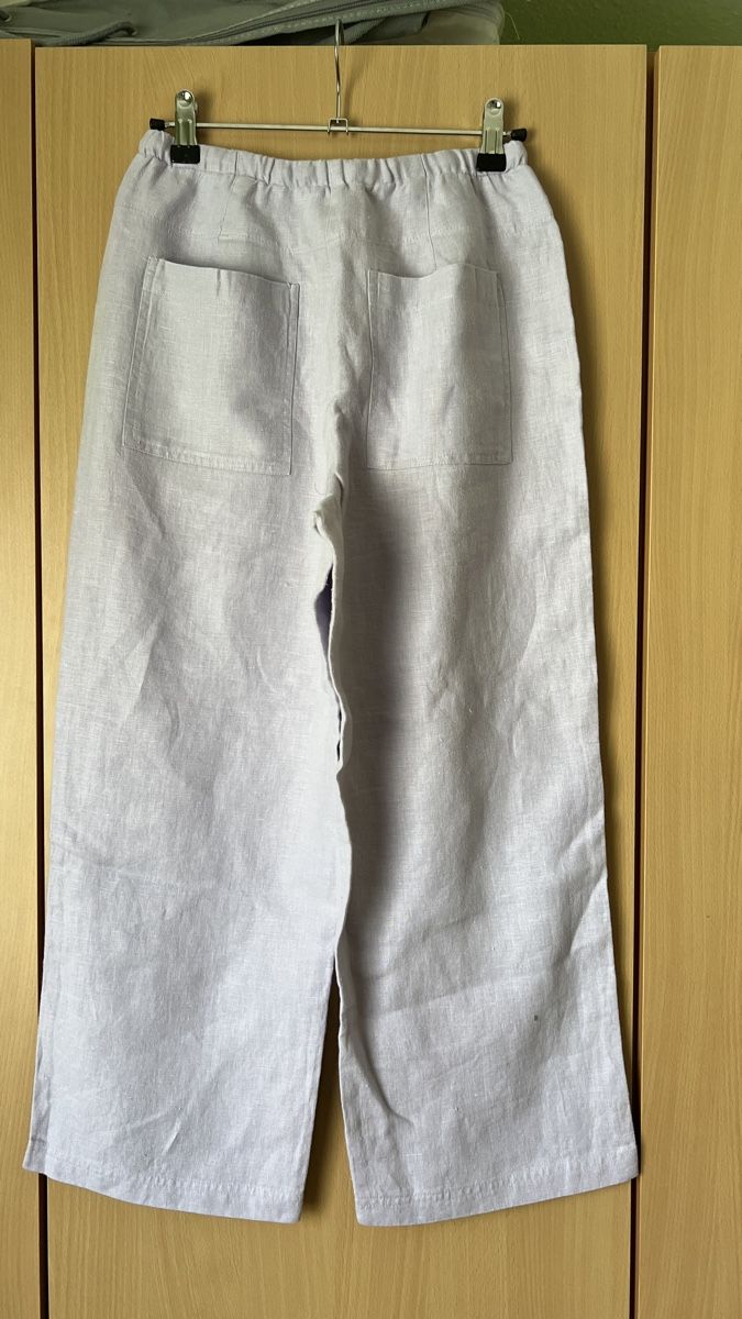 Pantaloni: lila Scandi-Hose (Leinen) – Usato da Therwil venduto da blubblubblubb 1
