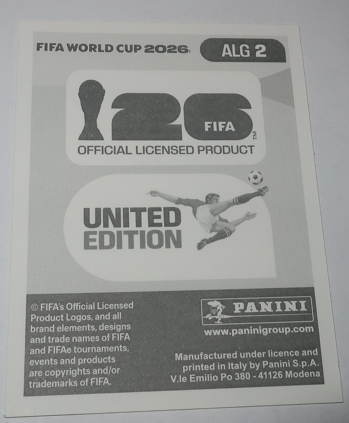 Panini Carte collezionabili: Panini Sticker WM 2026 RAMY BENSEBAINI  ALG 3 – Usato da Cormoret venduto da Pascalll2001 1