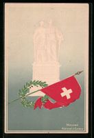 AK Geneve, Monument und Nationalflagge
