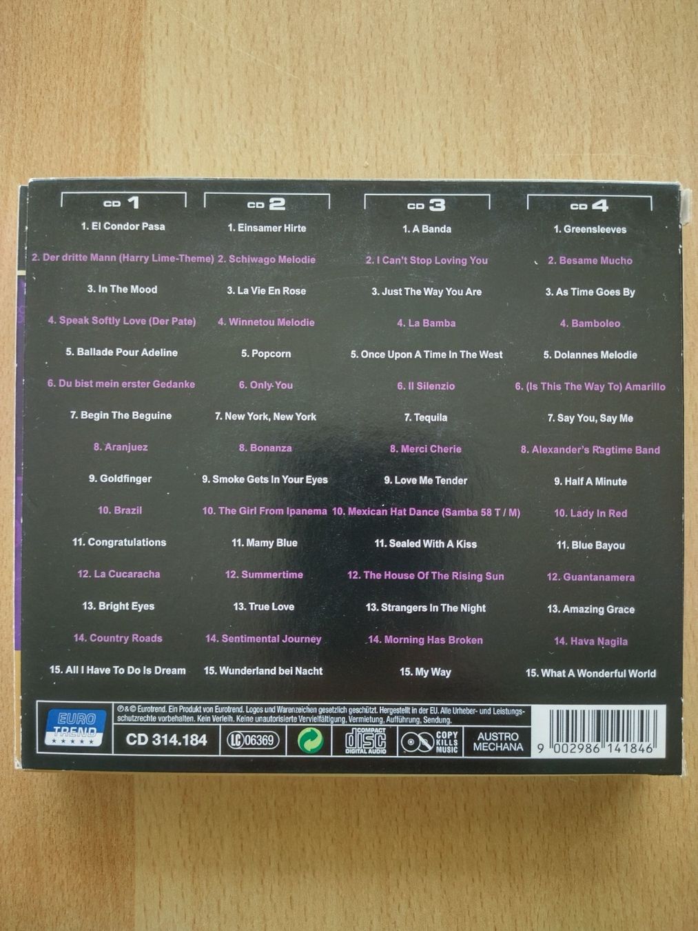 CD: Die 60 grössten Instrumental-Hits - 4-er CD-Box im Schuber – Usato da Jona venduto da Argus36 1