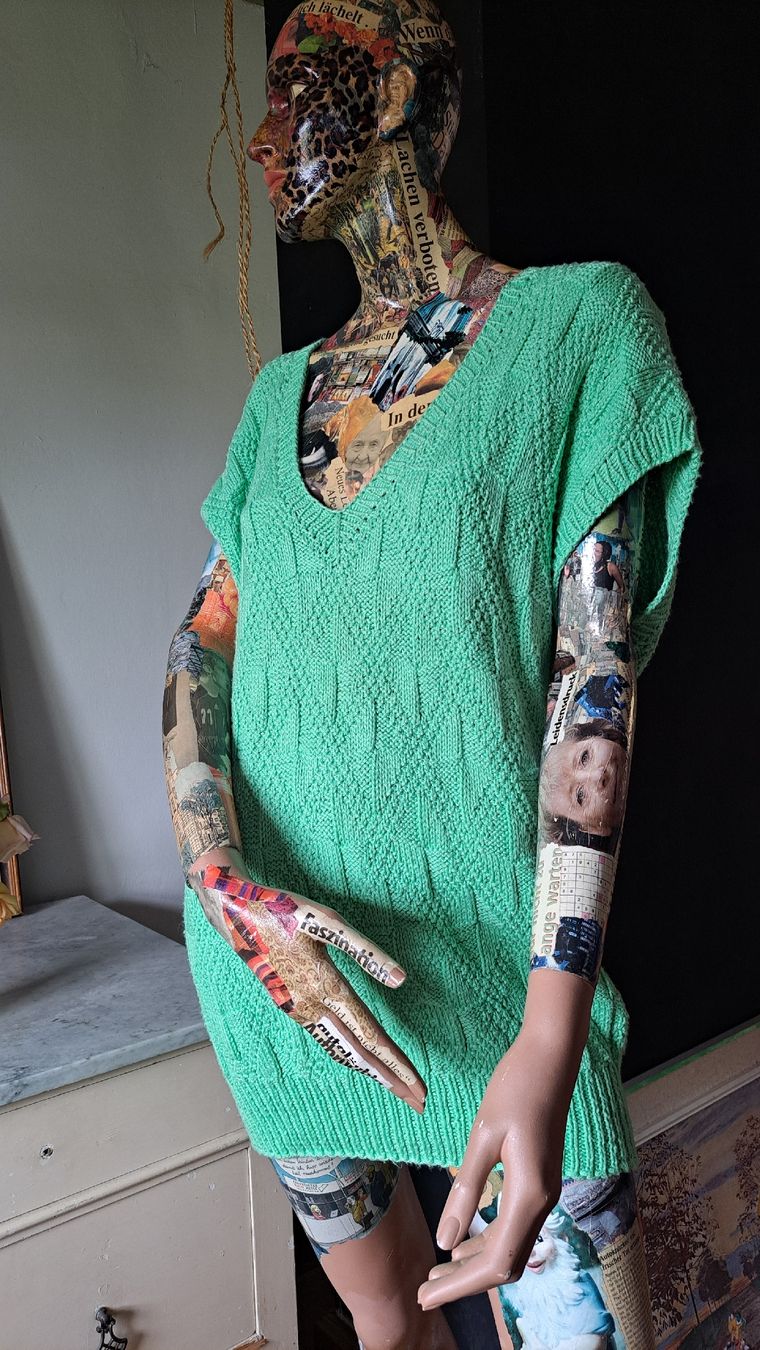 Pullover & Sweatshirts: Vintage 80s Strickpullunder Pullunder oversized 40 Minza – Gebraucht aus Mollis von Fauchi99
