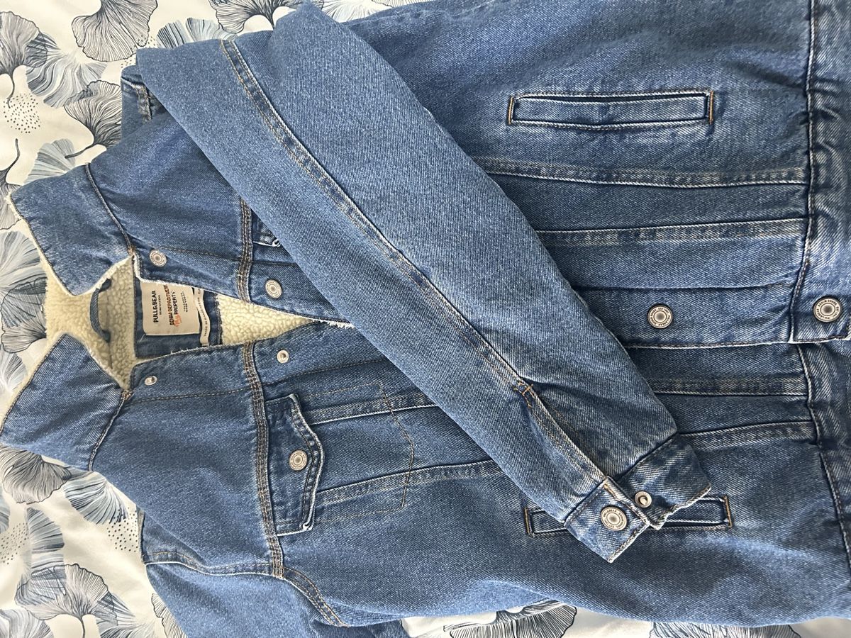 Pull&Bear Giacche: Pull&Bear Winter Jeans Jacke mit Teddyfutter, Grösse M – Nuovo (secondo la descrizione) da Zürich venduto da D.Arroyo 5