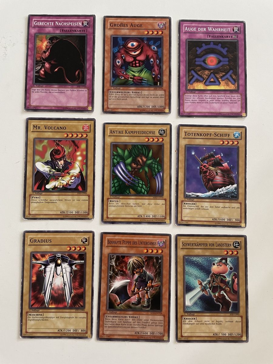 Yugioh Carte collezionabili: Yugioh 1 Auflage 9 Stk. Deutsch – Usato da Zürich venduto da Bomboo