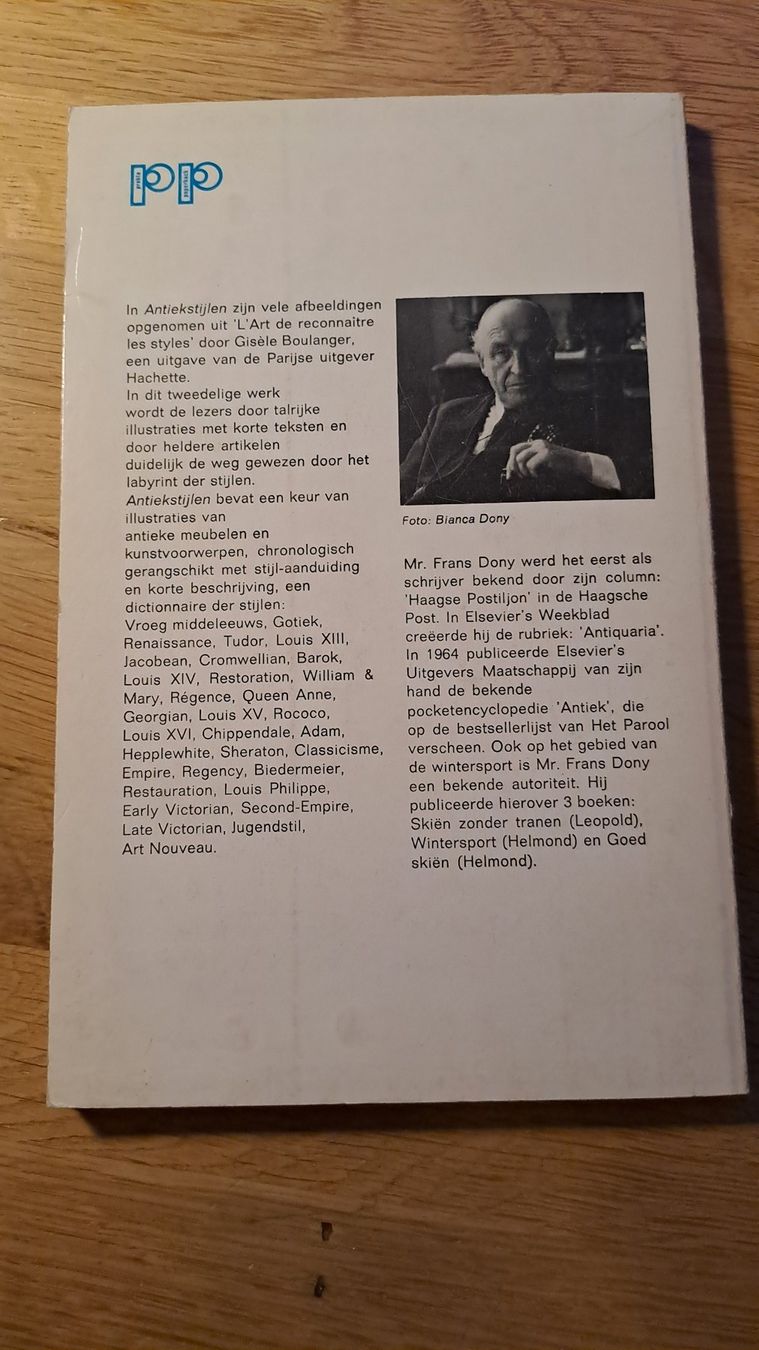 Libri: Antiekstijlen - Mr. Frans Dony – Usato da Rieden AG venduto da Werkstattlaedeli 1