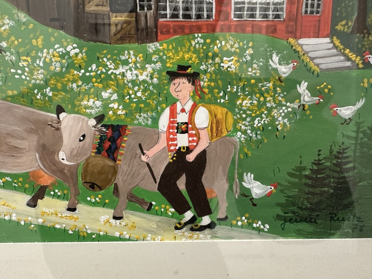 Dipinti: Appenzeller Gemälde Appenzell Alpaufzug – Usato da Ebikon venduto da Gaenggeliwaar 2