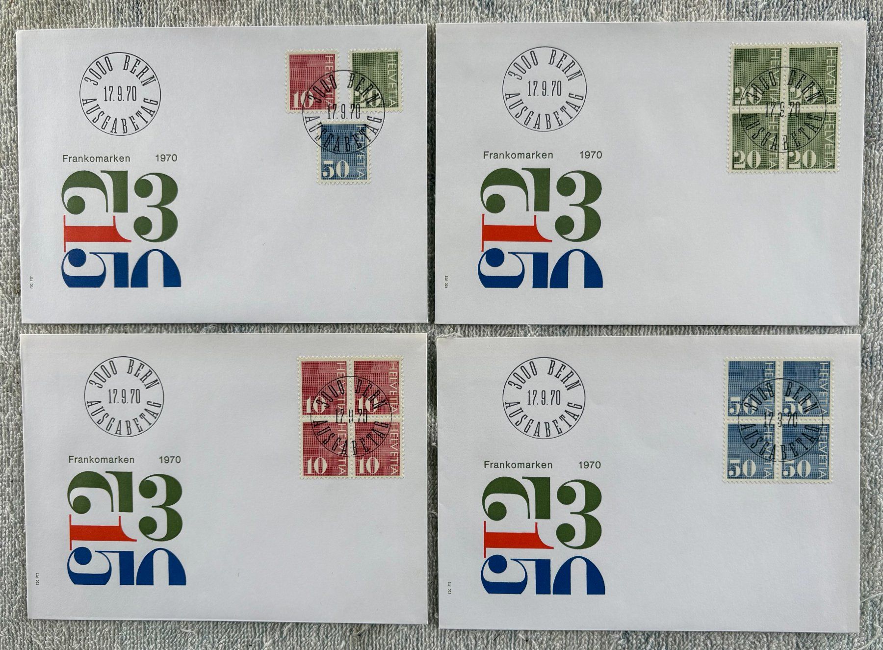 Alle Briefmarken: LOT FDC PTT – Gebraucht aus Ostermundigen von wini63