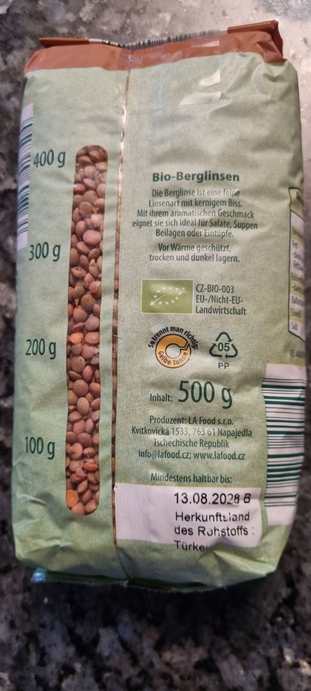 Aliments & Spécialités: Bio Berglinsen 500 g neu – Neuf (Voir description) à egliswil par Maggy6 1