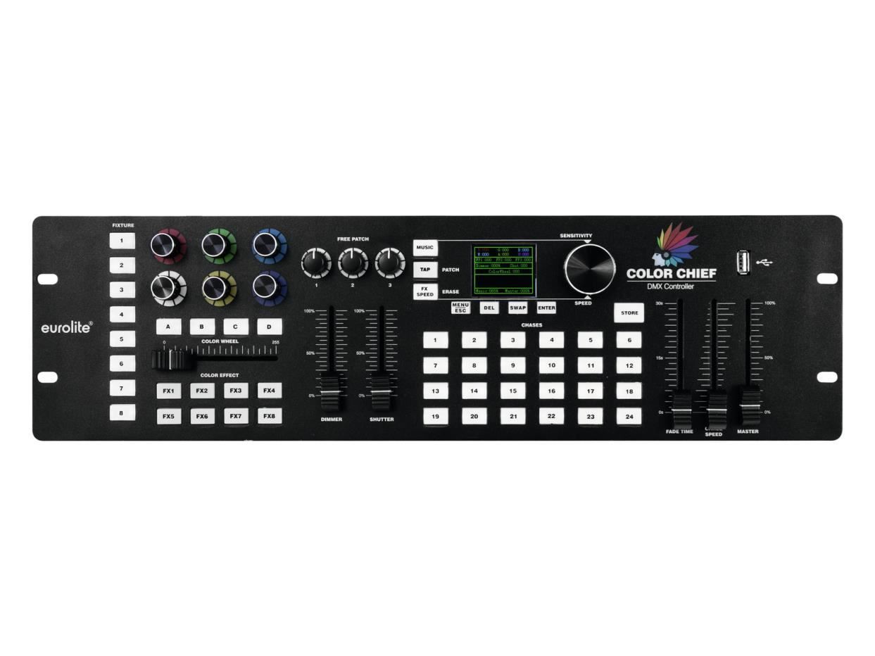 Illuminazione & Effetti luce: Eurolite DMX LED Color Chief Controller – Nuovo e nell'imballaggio originale da Däniken SO venduto da Profog1 6