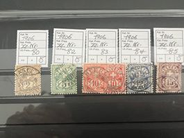 Lot Ziffermarken   super schön gest.  (G637)