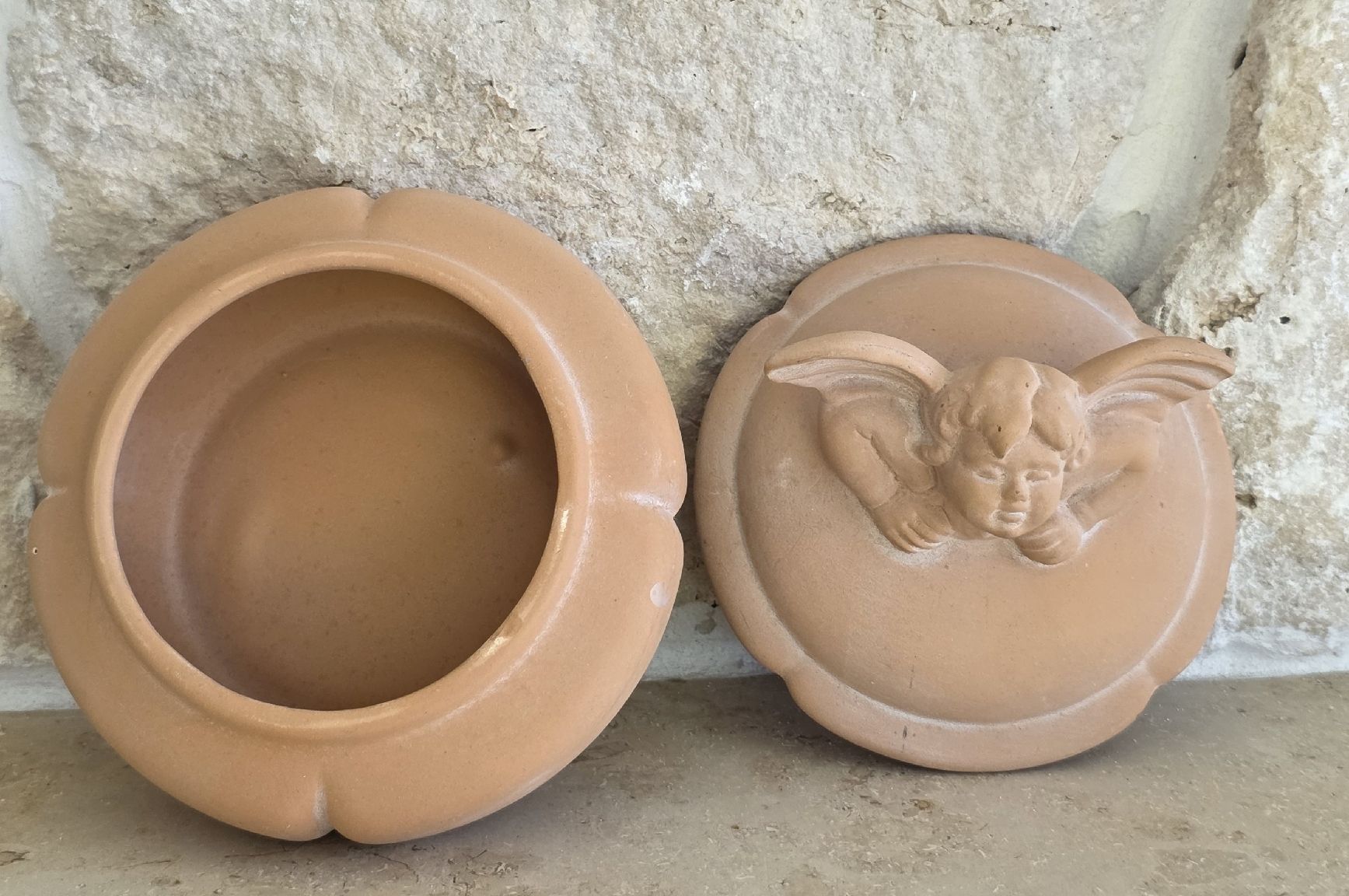 Altro in Decorazioni & Accessori: Terracottage Dose mit Putto Deckel  Neu – Nuovo (secondo la descrizione) da Rheinsulz venduto da Gilea 3