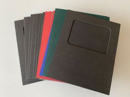 16 Fotorahmen-Karten in verschiedenen Farben