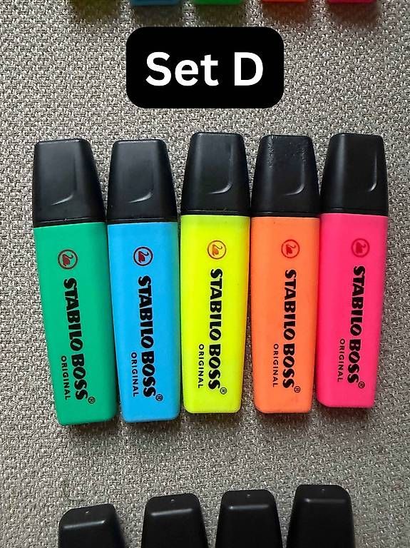 Penna & Evidenziatori: Stabilo Boss Original Marker  Neu, verschiedene Farb-Sets – Usato da Zurich venduto da zohartze 2