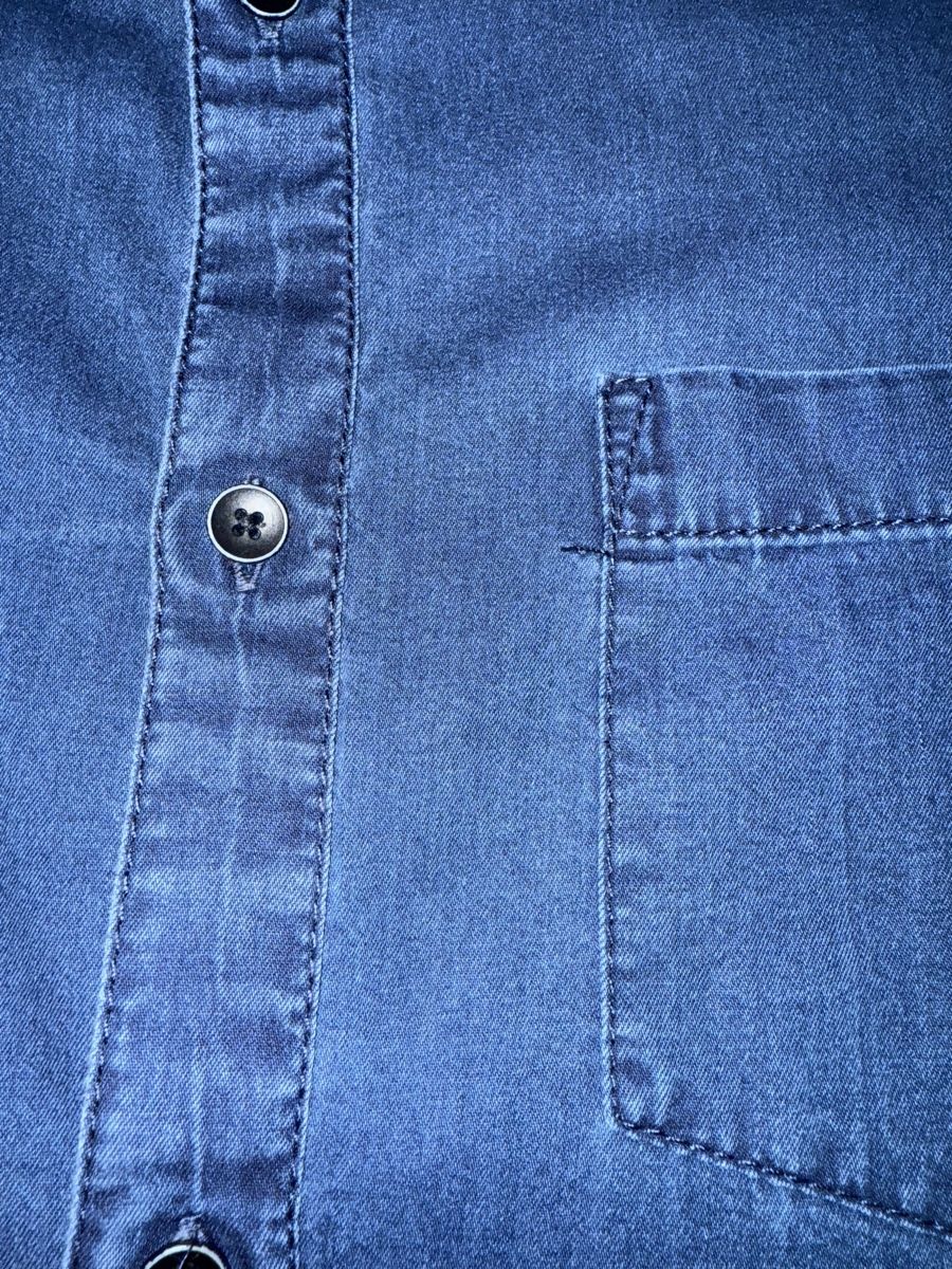Hemden: Chemise Jules bleu avec col Mao L – Neu (gemäss Beschreibung) aus Villaz-St-Pierre von dav_w66n 2