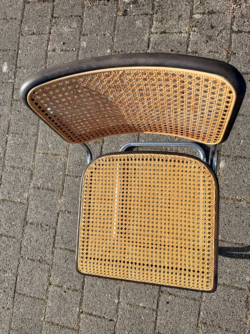 Thonet Sedie: Thonet S32 V Chrom Buche " , Korbgeflecht – Usato da Gattikon venduto da retome 1