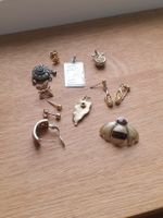 Schmuck Konvolut Anhänger Ohrringe Broschen